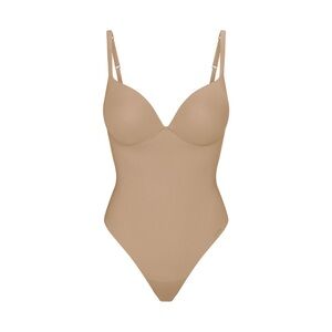 Skims Ultimate Body Push Up Thong Bodysuit - Small - Clay